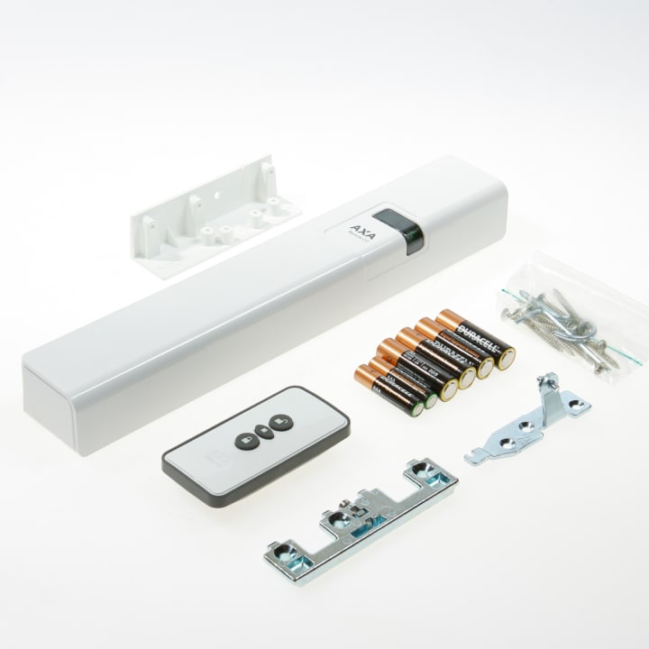 Axa remote 2.0 met raamopener wit voor draairaam buitendraaiend links SKG** 2902-65-98