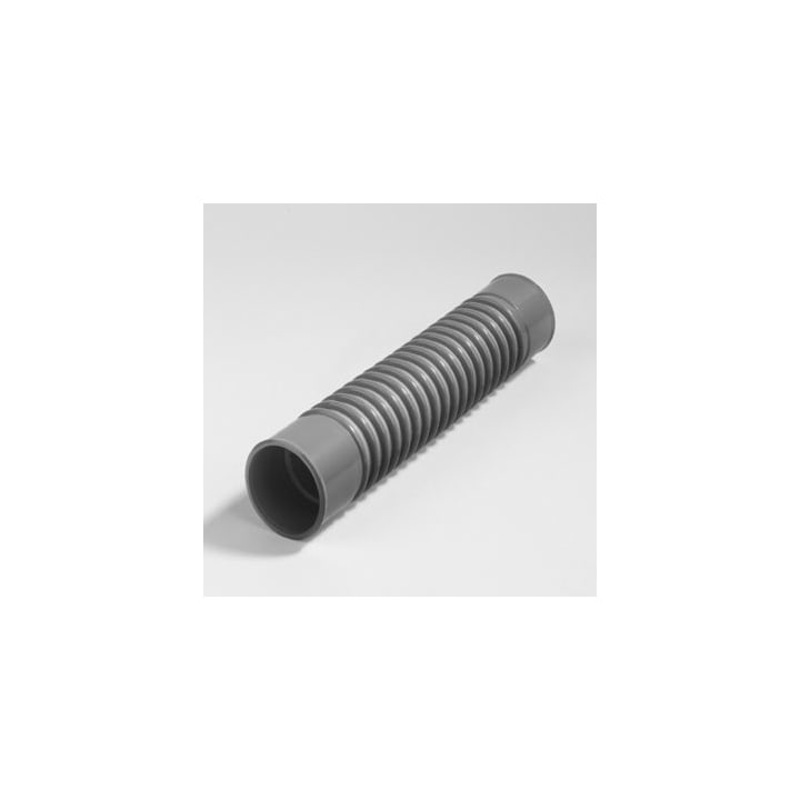 PVC Flexibele afvoerbuis 50mm 2x lijmmof grijs L=241mm