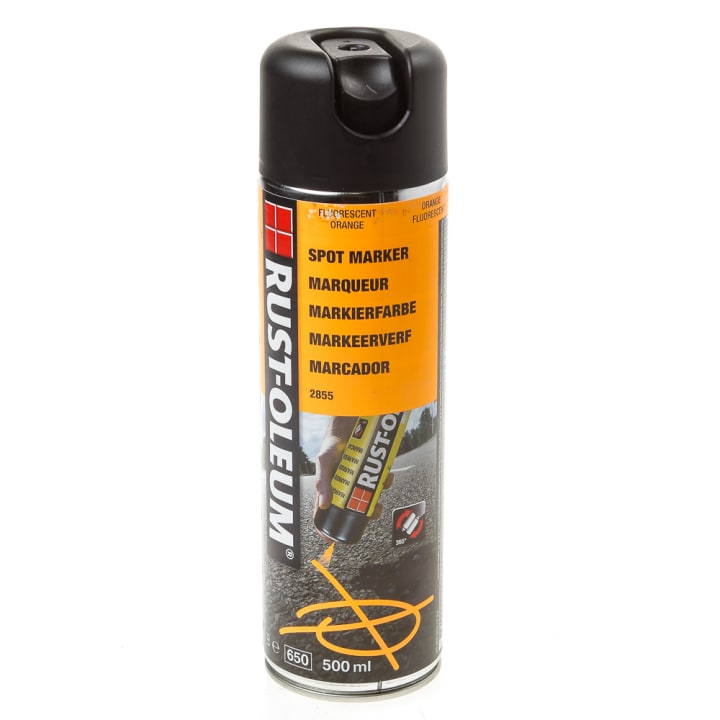 Rust-Oleum Spuitverf markeerspray fluorecerend oranje 2855 500ml