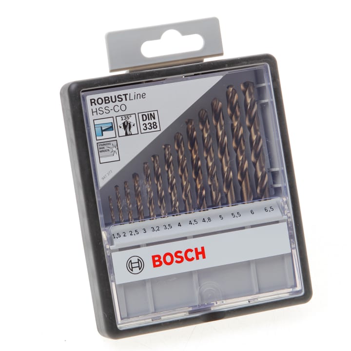 Metaalborencassette 135 gram HSS-C0 13-delig diameter 1.5-6.5mm