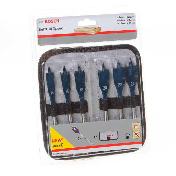 Speedborenset 6-delig diameter 14-24mm