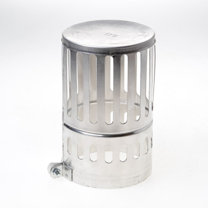 Wit & Zoon Kraaiekap aluminium 120mm