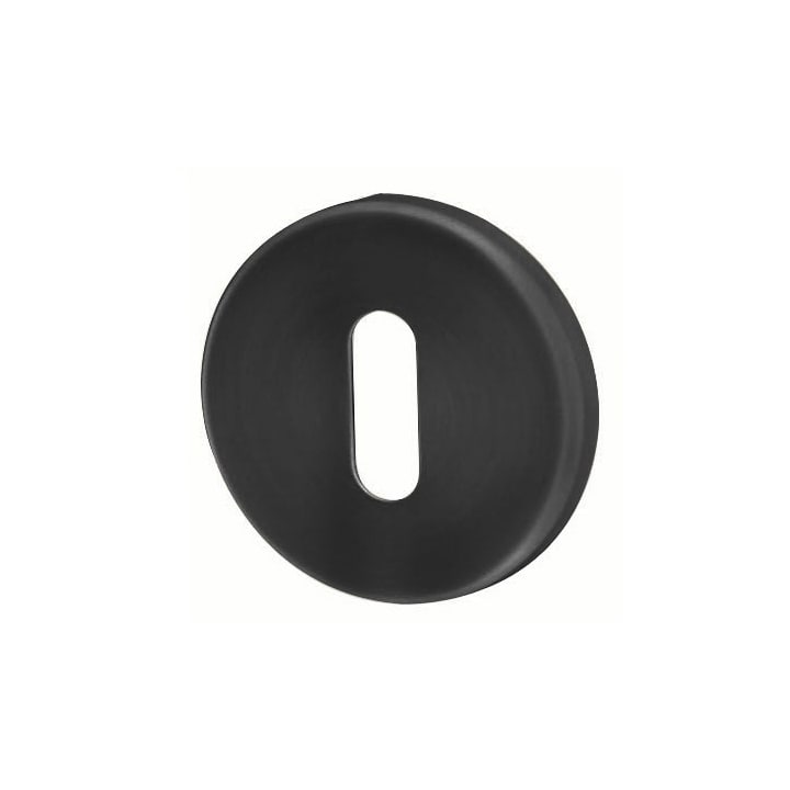 Sleutelrozet alum. zwart  50mm rond per paar