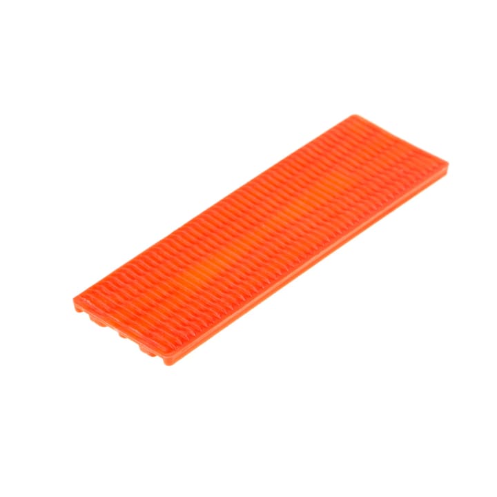 Kunststof beglazing/tunnelblok 24x3x100mm rood