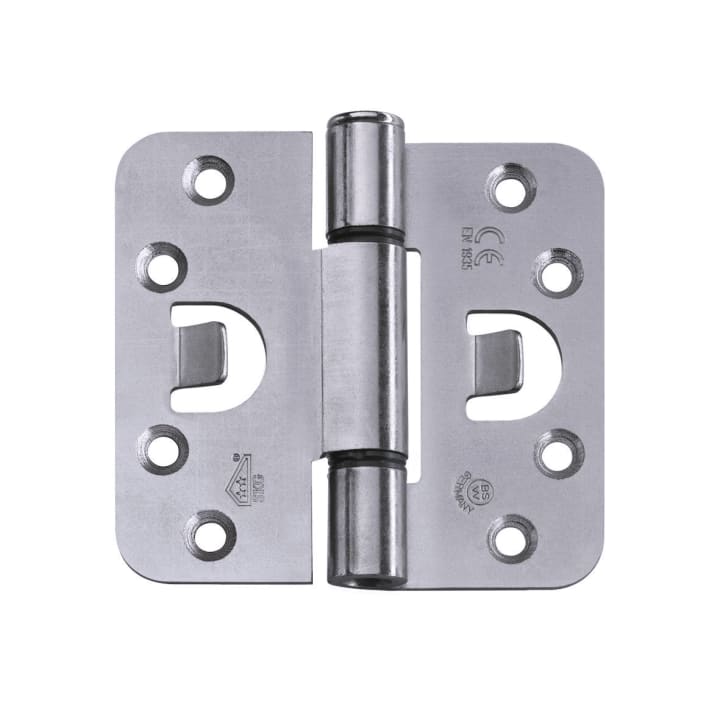 BSW veiligheidsscharnier Protect 818, afgeronde hoek, roestvaststaal, 89x89mm, SKG**