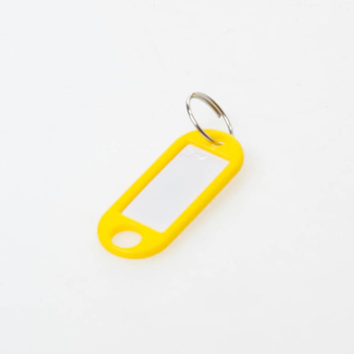 Sleutellabel O-ring geel