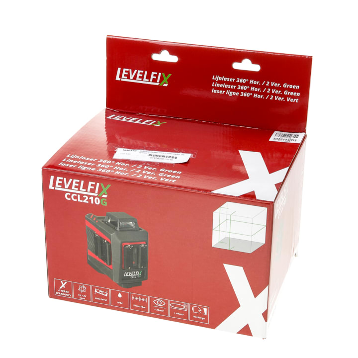 Levelfix kruislijnlaser CCL210G zn.3d groen