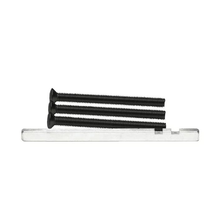 Set bouten (3 stuks) en krukstift voor veiligheidsbeslag.