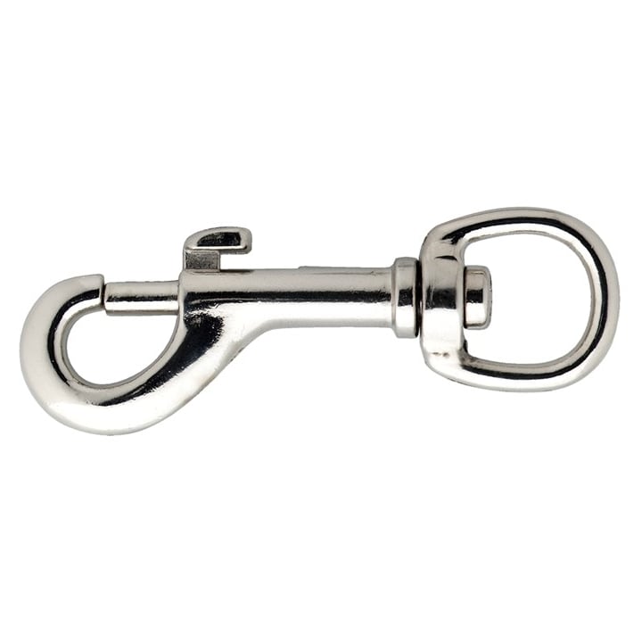 Musketonhaak 50-28N 1 1/8 ronde wervel zamac vernikkeld 106 x 28mm 8000.026.0Z28