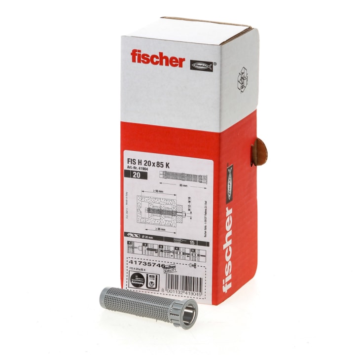Fischer injectiehuls kunststof FIS H 20x85 K