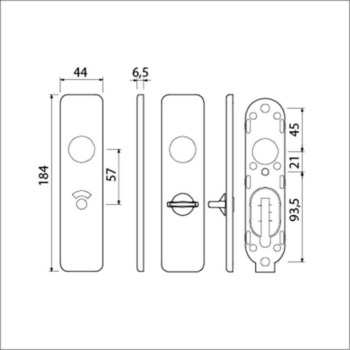 Ami renovatie kortschild f1 180/41 wc5x57