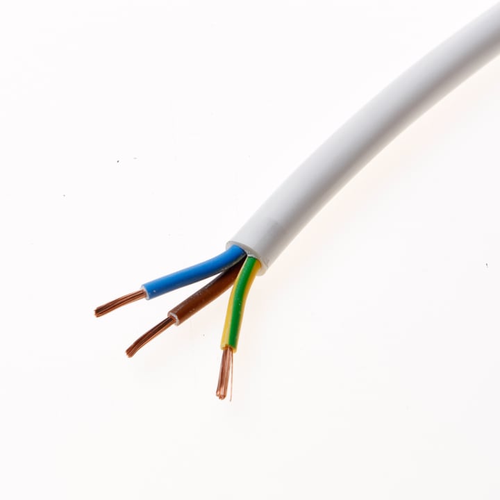 Rondsnoer VMVL wit 3 x 1.5mm²