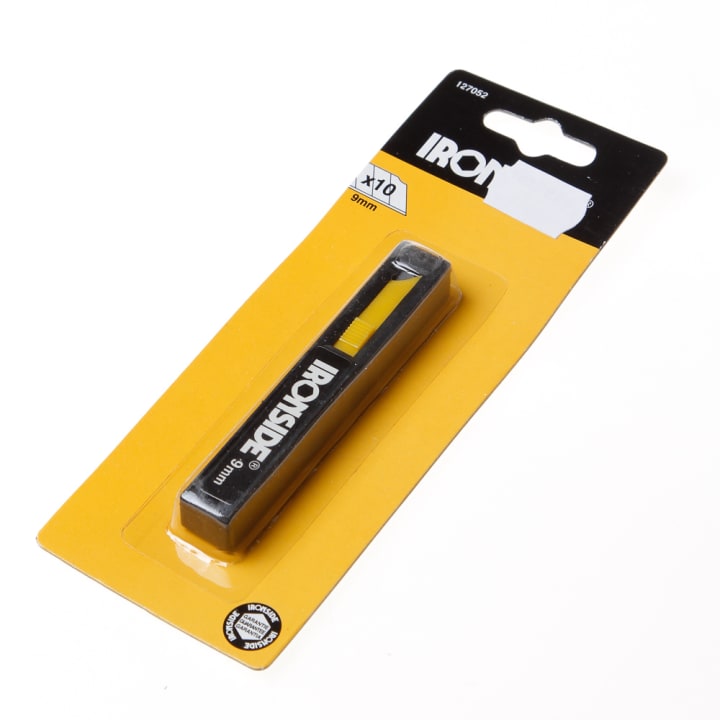 Ironside reservemesje blister van 10 messen 9mm
