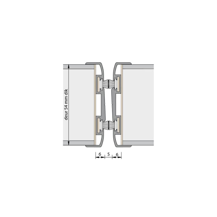 Alprokon Deurnaald uitvoering 416 60+ l=2400mm 54mm