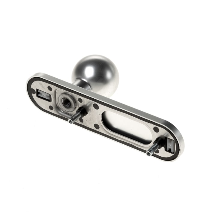Knopschild bolmodel afgerond ASL aluminium F1 blind