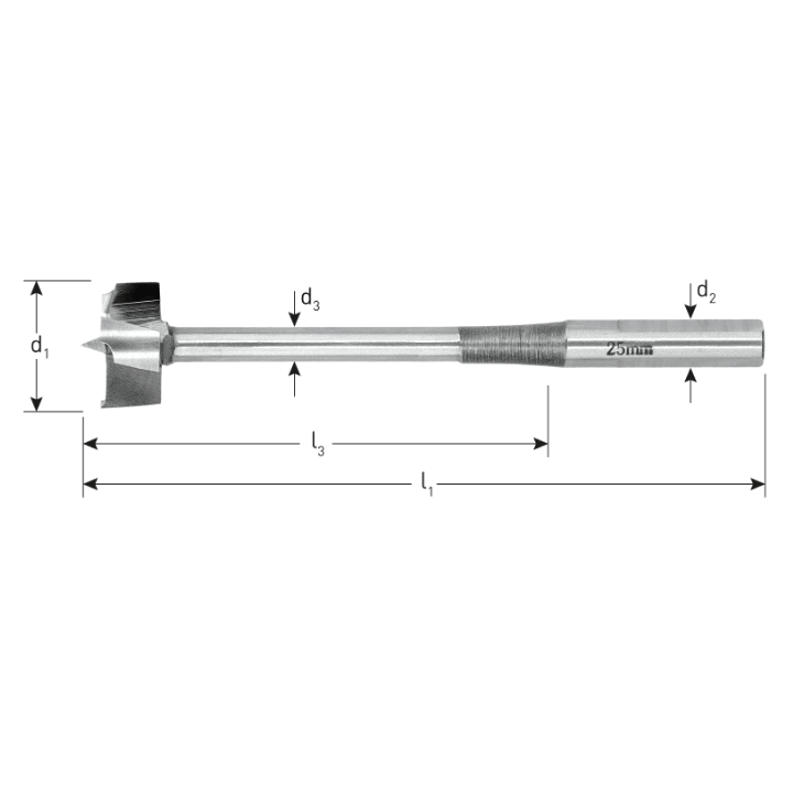 3D-Houtboor type '244', ø25x130 mm