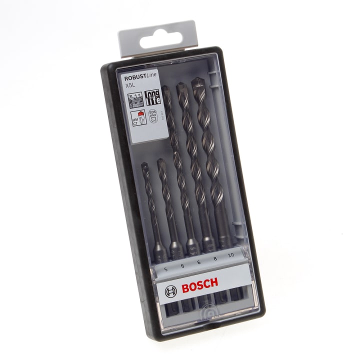 SDS plus X5L borencassette 5-delig diameter 5-10mm