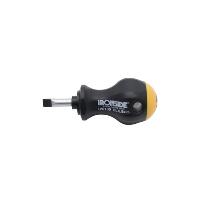Ironside schroevendraaier stubby zaagsnede 6.5 x 25mm