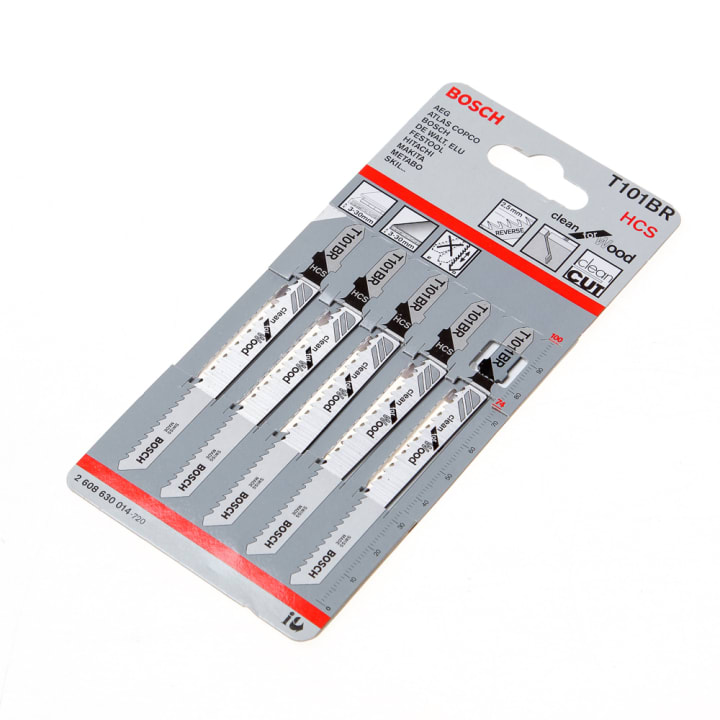 Decoupeerzaagblad hardhout T 101 BR blister van 5 zaagjes