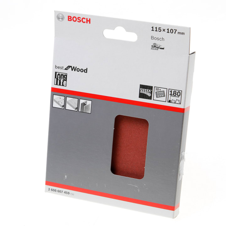 Schuurvel klit wood and paint 115 x 107 K180 blister van 10 vellen