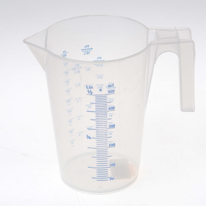 Maatbeker met maatindex 0.5 liter type 07061