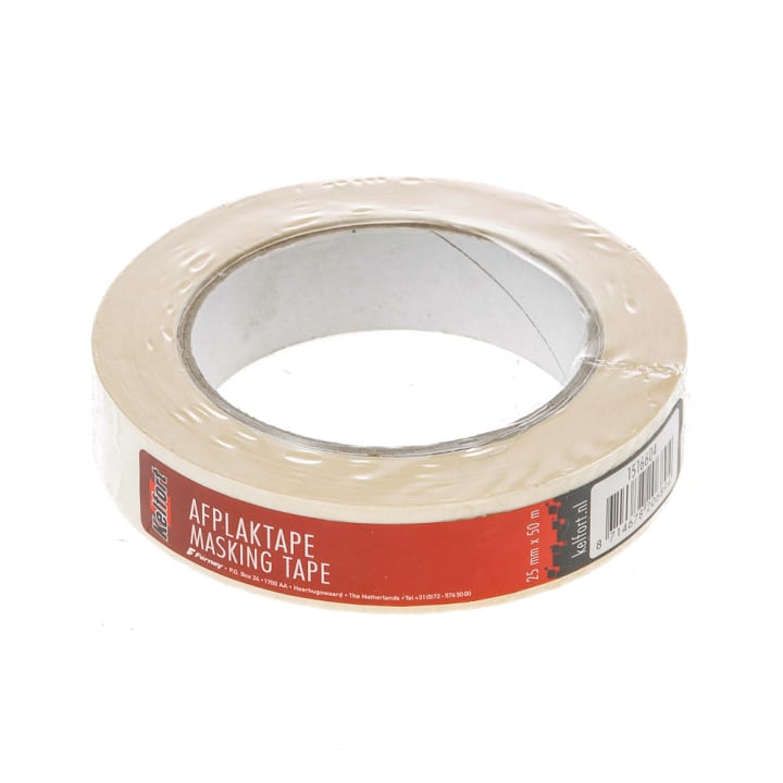 Afplaktape crepe  25mmx50m