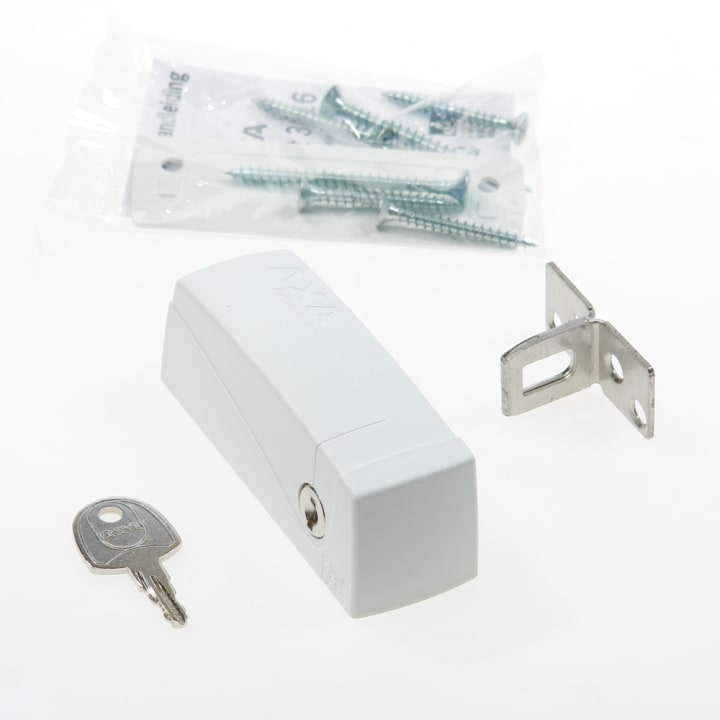 Axa Oplegslot Automatic wit kunststof SKG** 3016-00-98/G