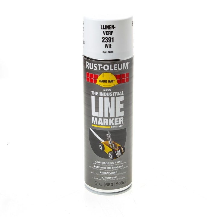 Rust-Oleum Hard Hat lijnenspuitbus wit 500ml