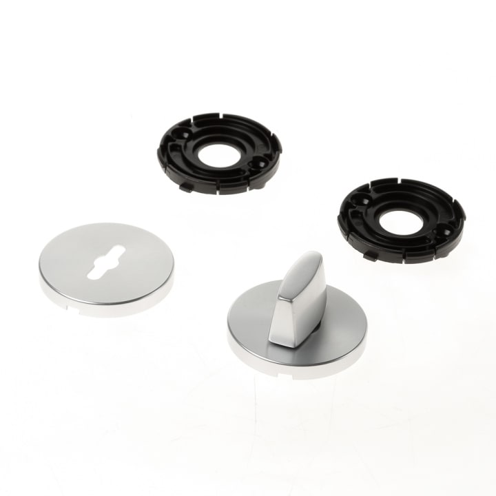 Toilet-/badkamerrozet rond ASL aluminium F0