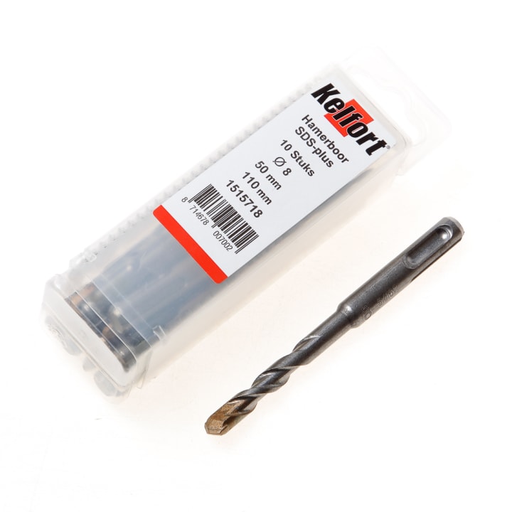 Hamerboor SDS-plus tenpack diameter 8 x 110/50mm