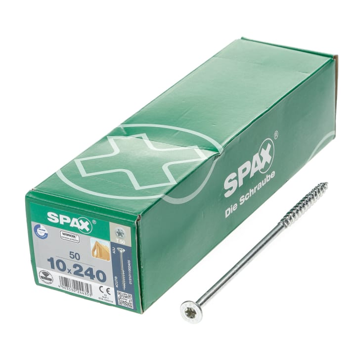 Spax-s Spaanplaatschroef platverzonken kop geel verzinkt T50 10 x 240mm