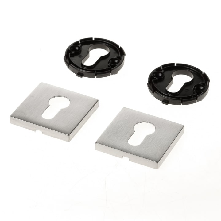 Cilinderrozet vierkant ASL PC roestvaststaal