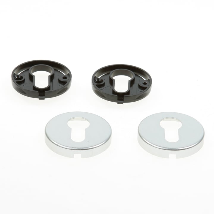 Hoppe Cilinderrozet, aluminium pc rozet 42 kvs zilver