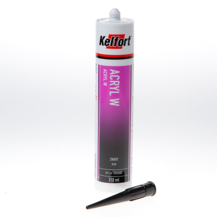 Acrylaatkit-W zwart 310ml