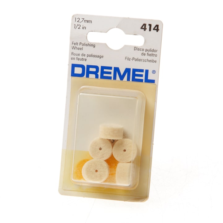 Dremel Polijstvilt 13mm 414 blister van 6 viltjes