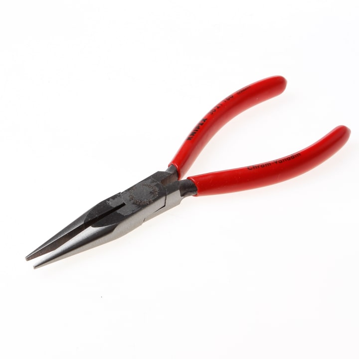 Knipex Langbektang gepolijst halfronde bek 160mm