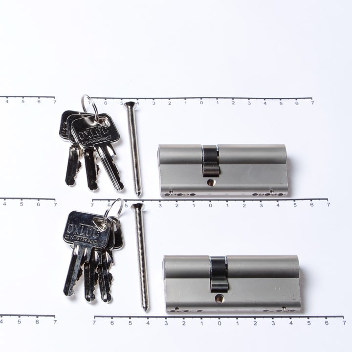 Oxloc Profielcilinder dubbel per 2 gelijksluitend 30t45