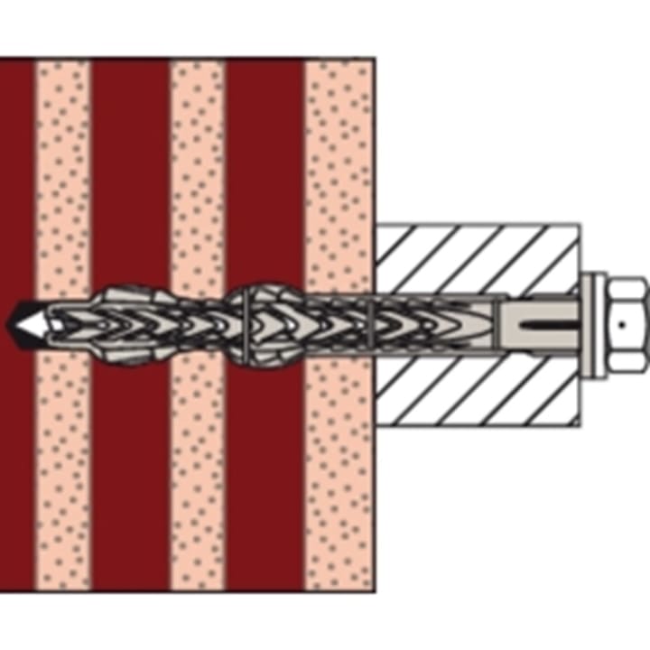 Constructieplug SXRL 10 x 80 FUS zeskant kop