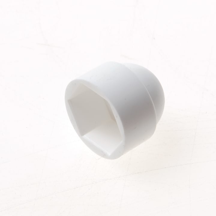 Dopmoerkap kunststof wit M12