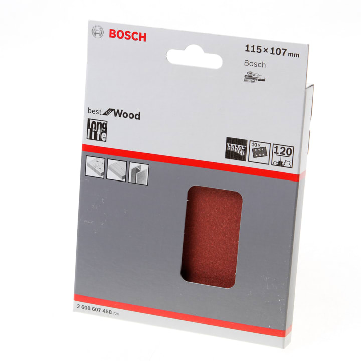 Schuurvel klit wood and paint 115 x 107 K120 blister van 10 vellen