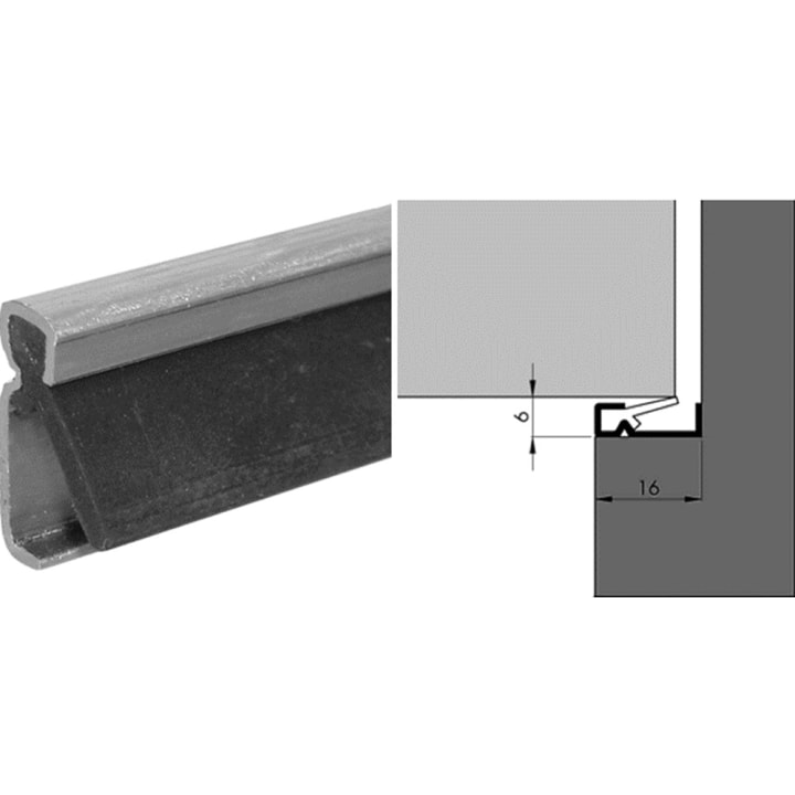 Nieuwbouwprofiel inbouw 230cm