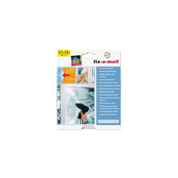 Venster - isolatiefolie - 1,7x1,5 - 1,7x1,5 mtr - Fix-o-moll