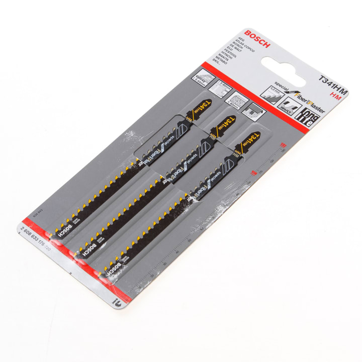 Decoupeerzaagblad speciaal voor Fiber en Plaster T 41 HM blister van 3 zaagjes
