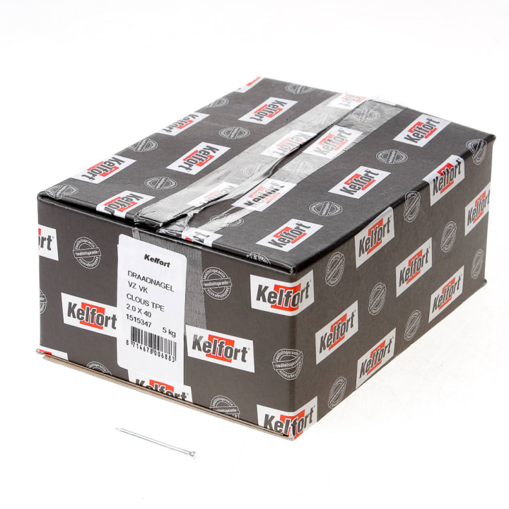 Draadnagel verloren kop gegalvaniseerd 2.0 x 40mm