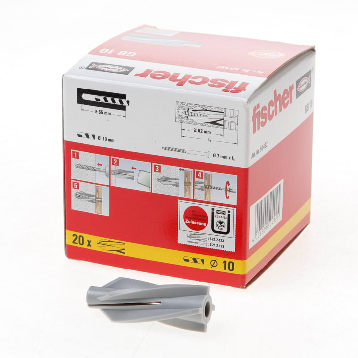 Fischer Gasbetonplug kunststof GB 10