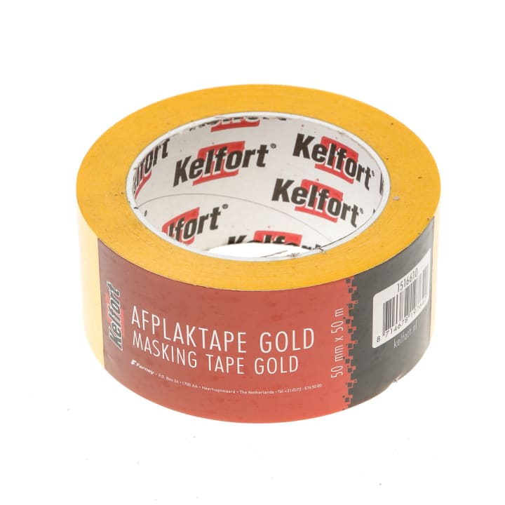 Afplaktape gold 50mx50mm