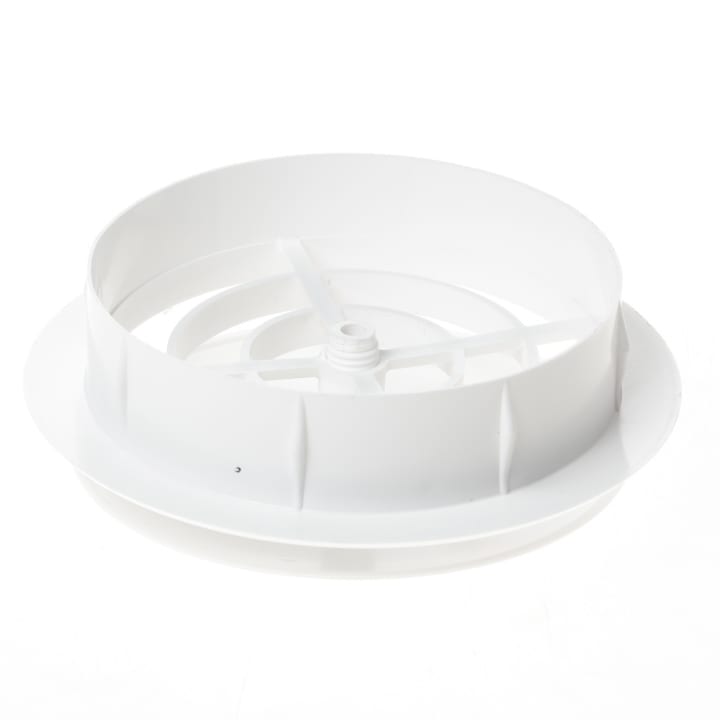 Ventilatierooster afsluitbaar kunststof wit rond 12cm 689