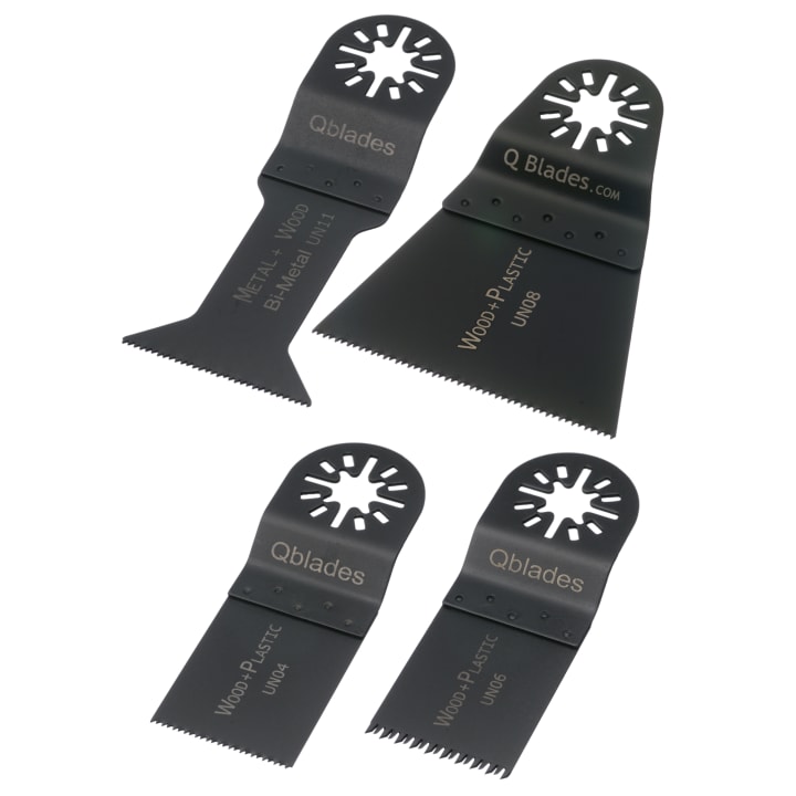 Qblades Zaagbladenset voor hout en metaal UN92 SET 4ST