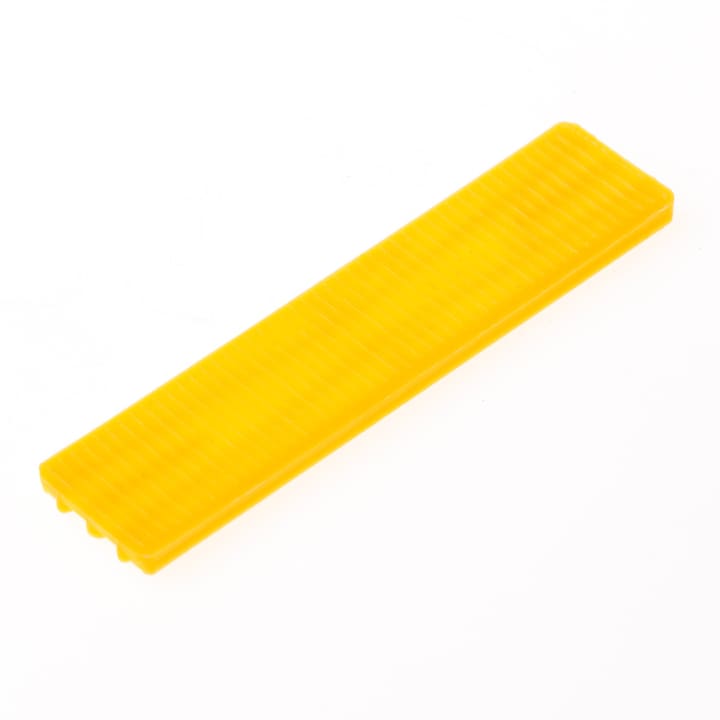 Kunststof steunblokje (glasblokje / beglazingsblokje), geel 22 x 4 x 100mm