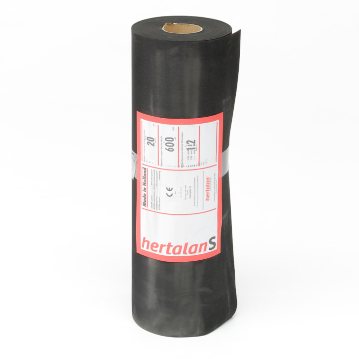 Hertalen Epdm folie zwart 1.2 x 1000mm x 20 meter